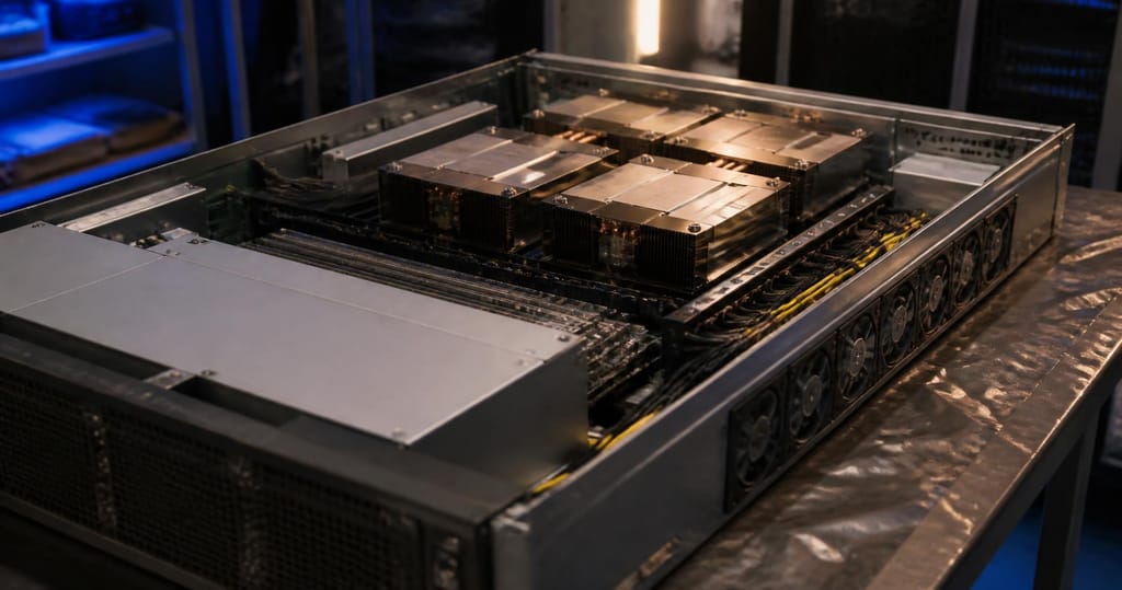 Server GPU deschis pentru infrastructura AI privata si RAG on-premise