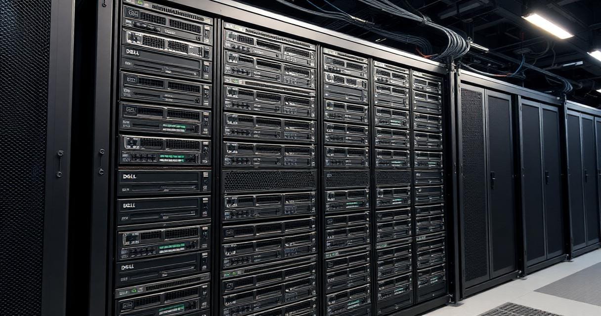 Rack servere 42U echipat complet pentru datacenter on-premise
